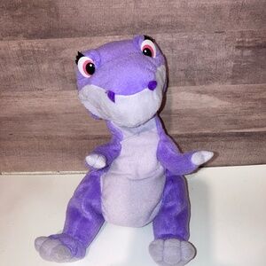 The Land Before Time Chomper Purple Dinosaur Plush Universal 9” Equity Toys 1996